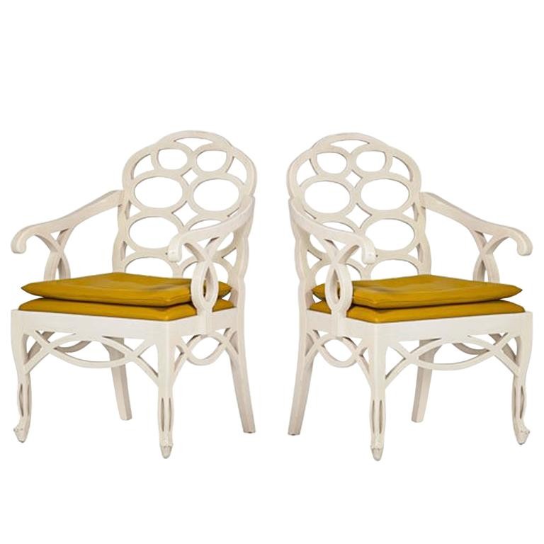 Pair of Loop Chairs by Francis Elkins