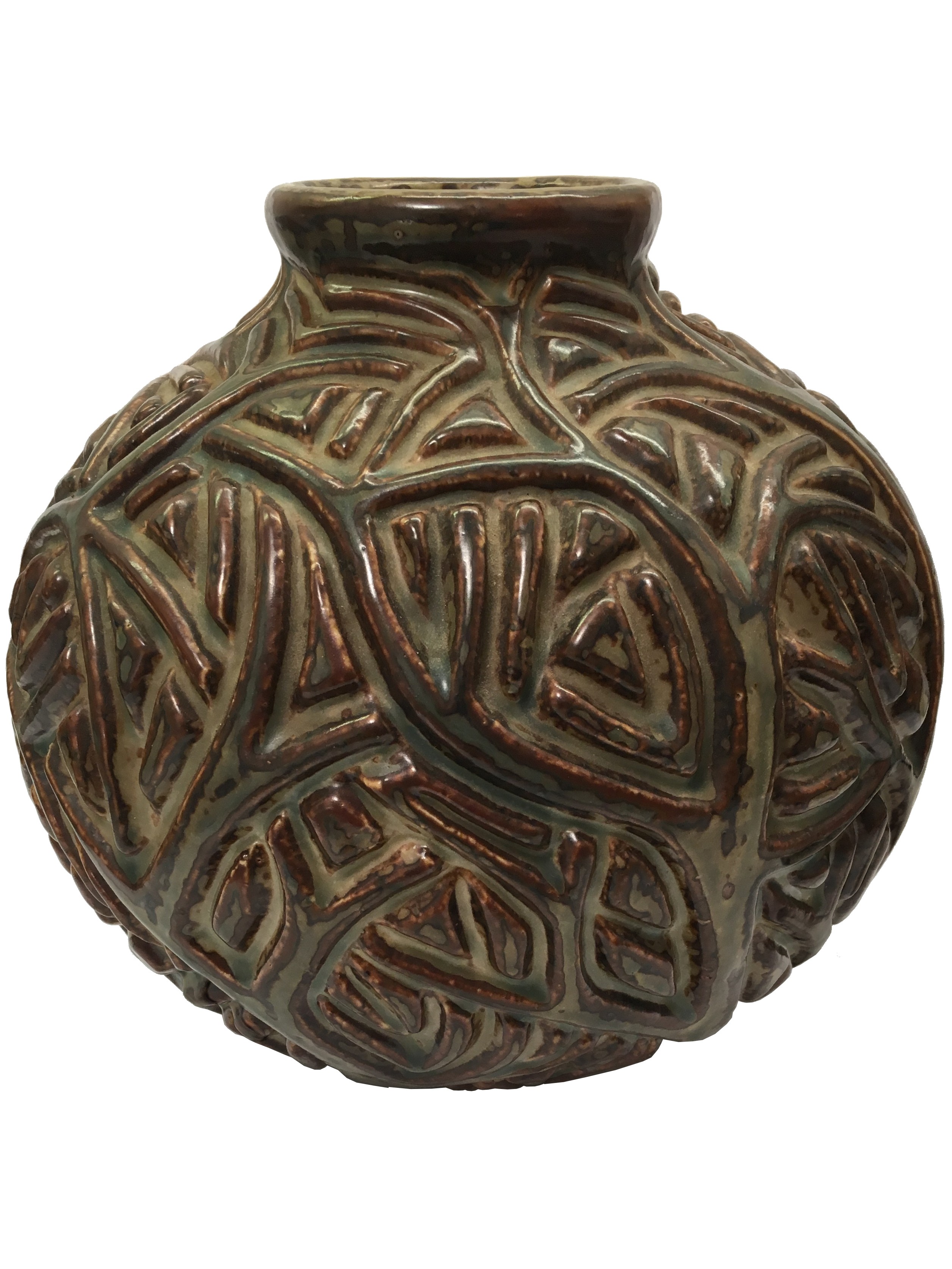 Signed Axel Salto Stoneware Vase 