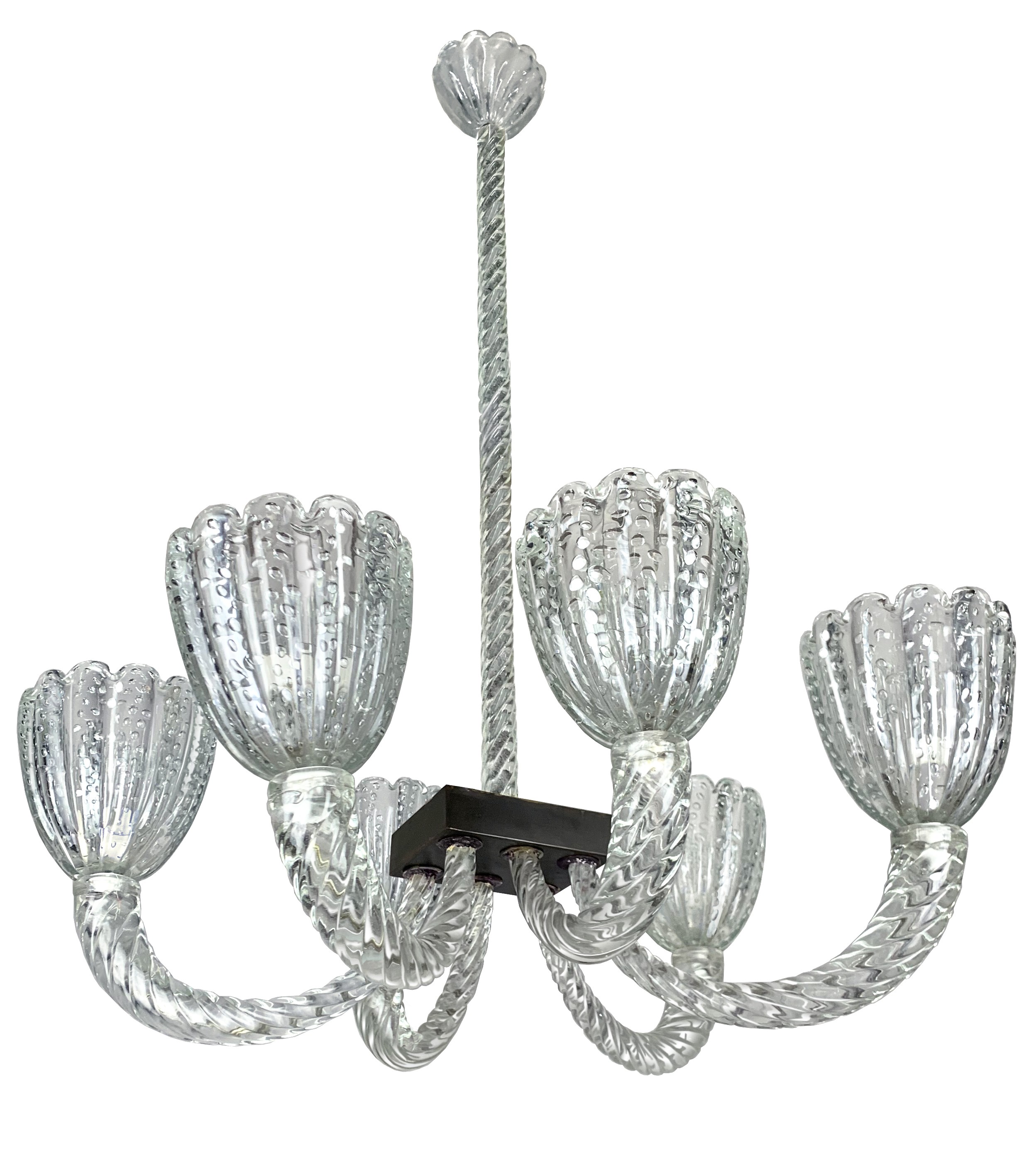 Large Seguso Vetri d'arte 1940's Chandelier