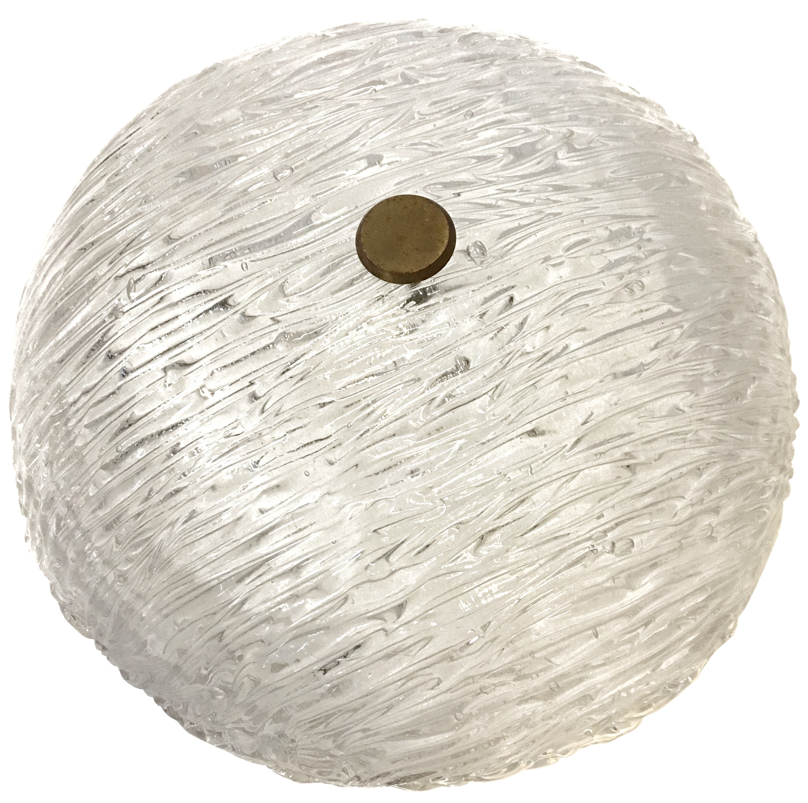 16" Barovier Textured Glass Flush Mount (Three Available)