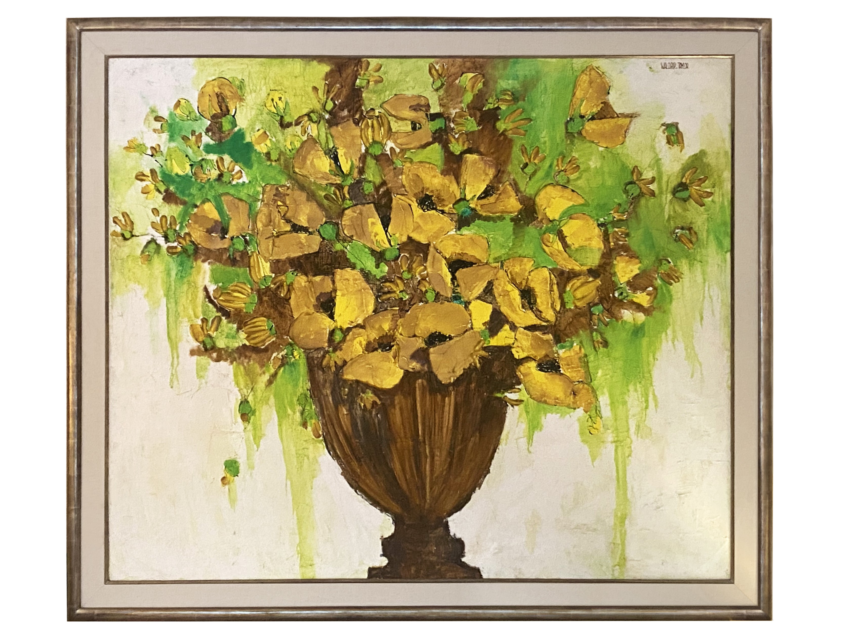 Large Flower Oil Painting by Waldrip Taylor