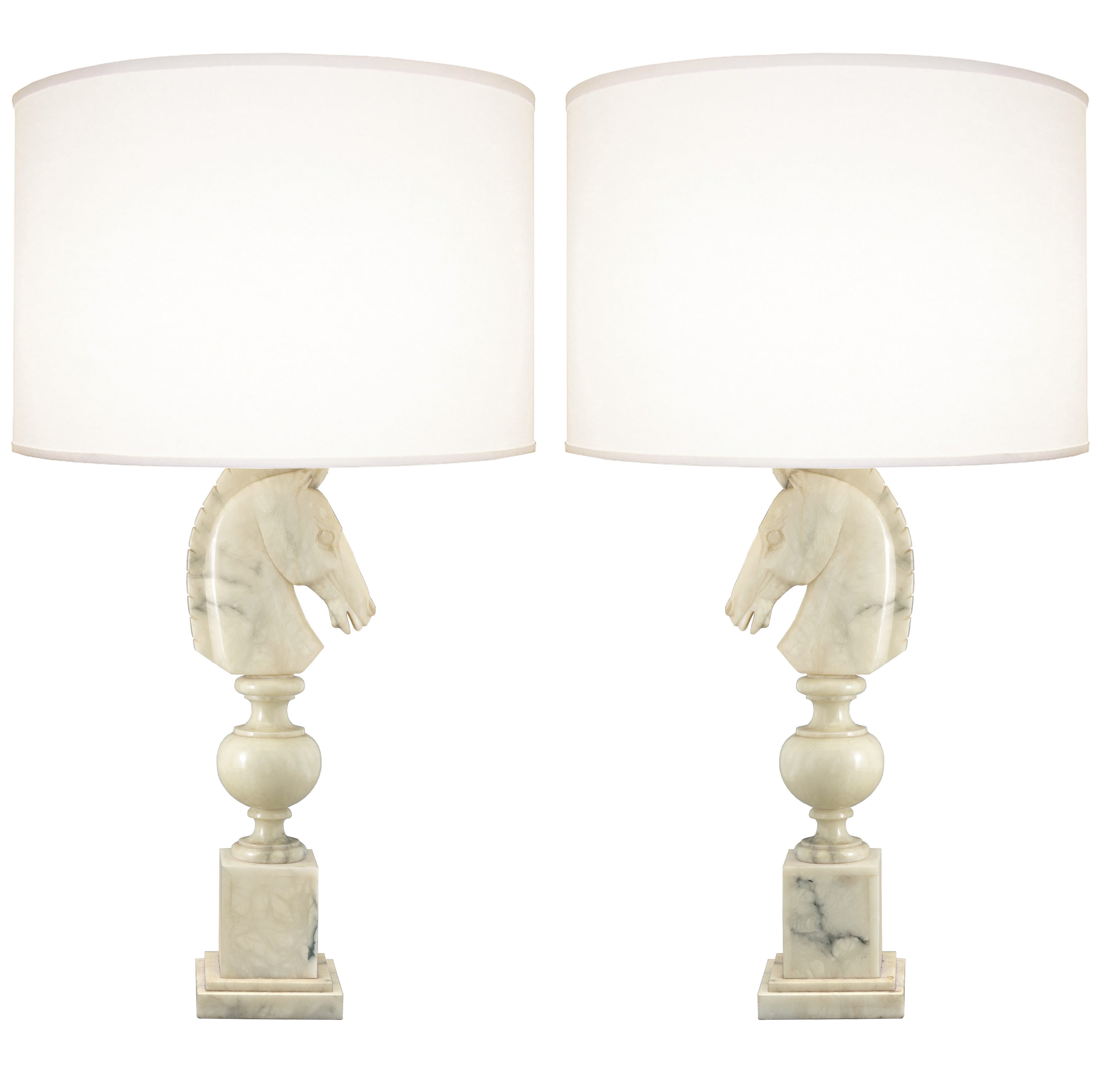 Pair Of 1960s Italian Alabaster Lamps Lighting Inventory