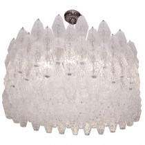 Venini Polyhedral Clear Glass Chandelier