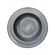Edwin and Mary Scheier Stoneware Low Bowl Dish with Two Abstract Face