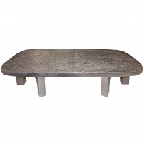 Signed Ado Chale Oval Cast Steel Coffee Table