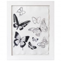 Untitled (Butterflies) Acrylic on Paper by Andy Warhol C. 1986