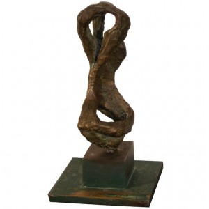 Signed Chaim Gross Bronze Sculpture