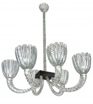 Large Seguso Vetri d'arte 1940's Chandelier