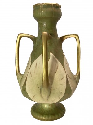 Amphora Art Nouveau Lilly Pad Vase