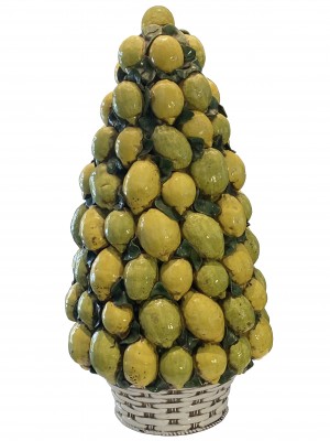 1960's Italian Ceramic Lemon Tree