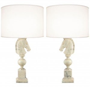 Pair of 1960s Italian Alabaster Lamps