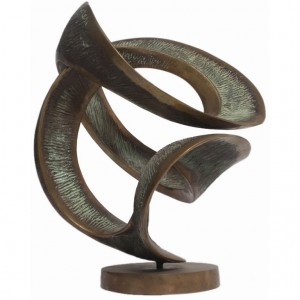 Abstract Bronze Sculpture by Amedeo Fiorese